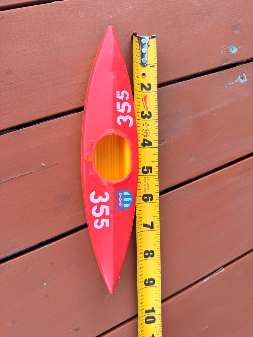 1977 Red Kayak Sitter Toy - Fisher-price Toys